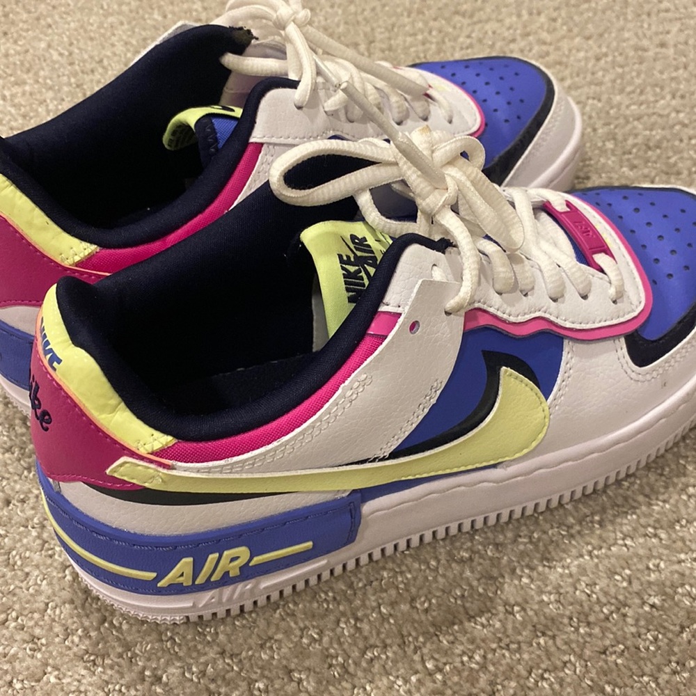 Barely worn colorful Nike AF1